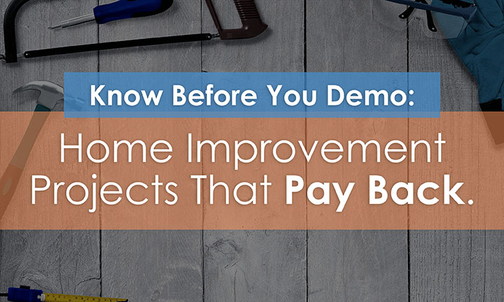 Know Before You Demo! – Home Improvement Projects That Pay Back.